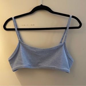 Sparkle bikini top blue xl